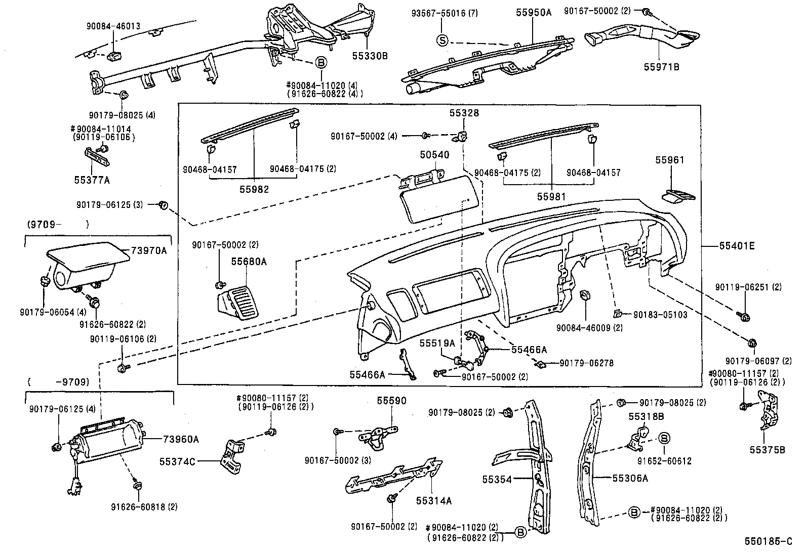 55405-AC020 PANEL SUB-ASSY, INSTRUMENT CLUSTER FINISH, CENTER product image