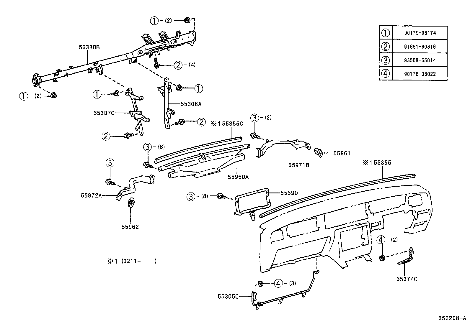 55404-40070 PANEL SUB-ASSY, INSTRUMENT CLUSTER FINISH product image