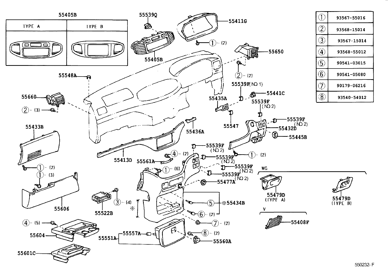 55331-26080 REINFORCEMENT, INSTRUMENT PANEL product image