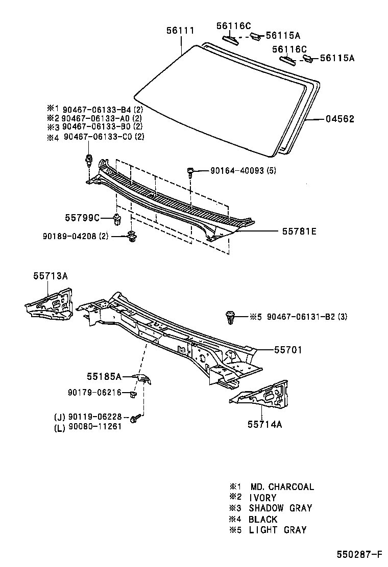 55700-02090 PANEL SUB-ASSY, COWL product image
