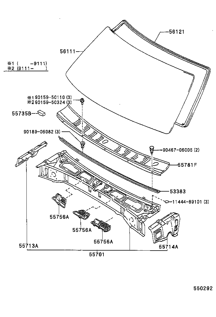 55700-04050 PANEL SUB-ASSY, COWL product image