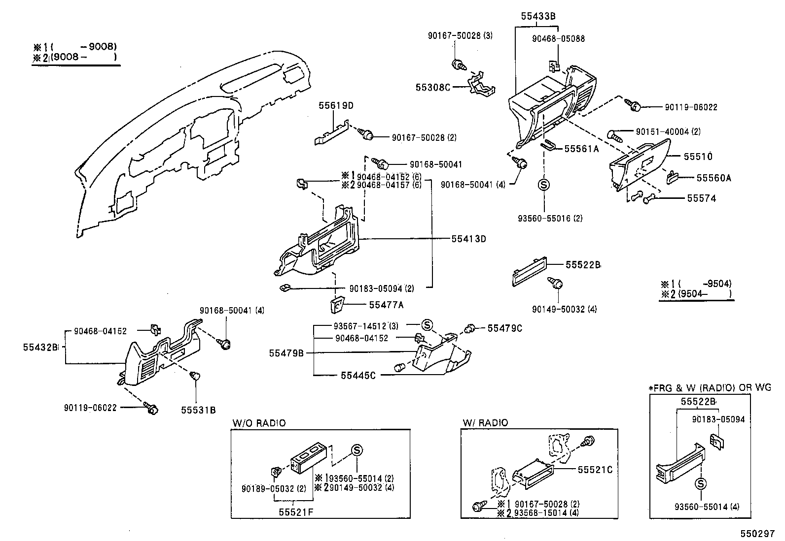 55330-35010 REINFORCEMENT, INSTRUMENT PANEL product image