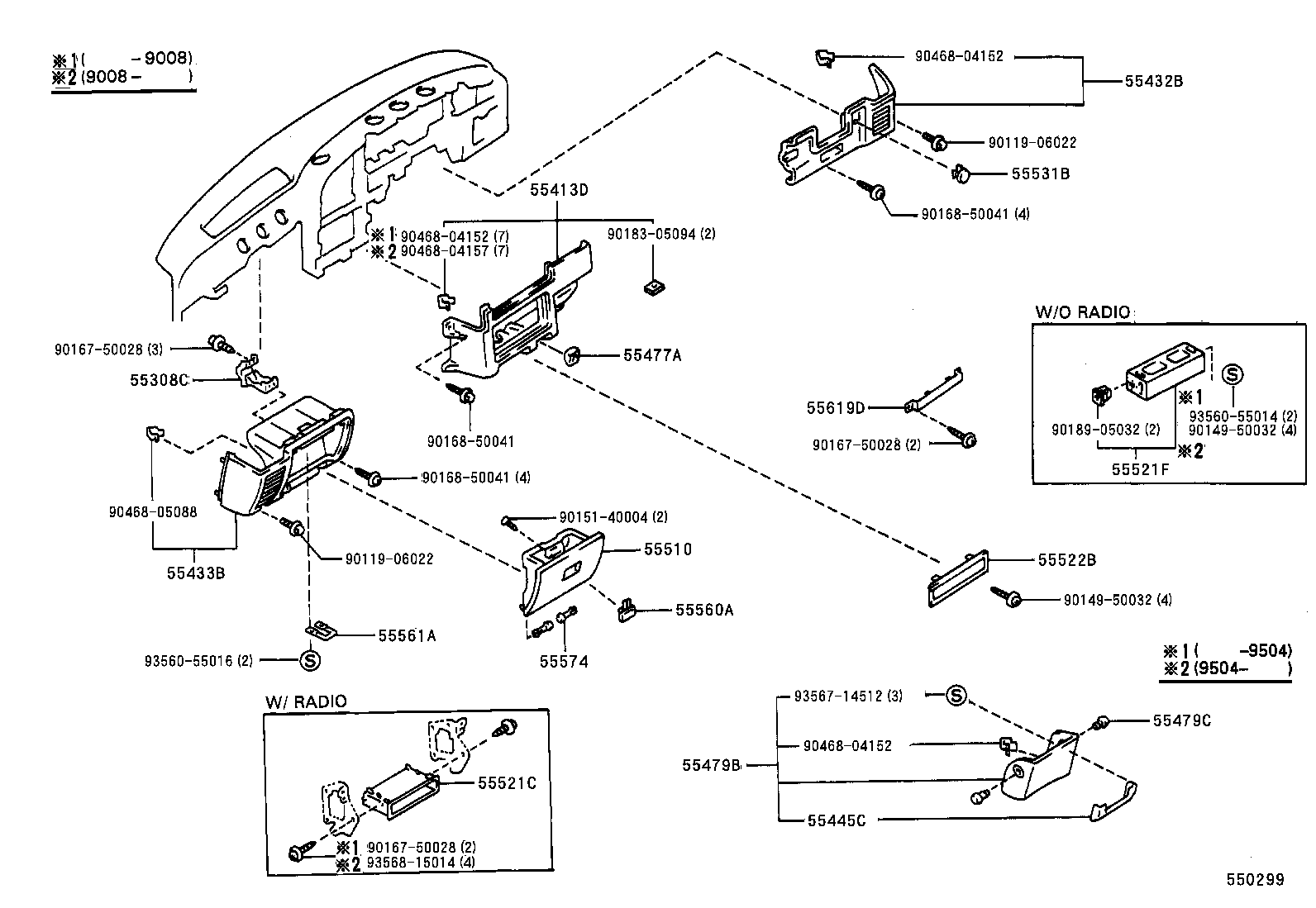 55330-35010 REINFORCEMENT, INSTRUMENT PANEL product image