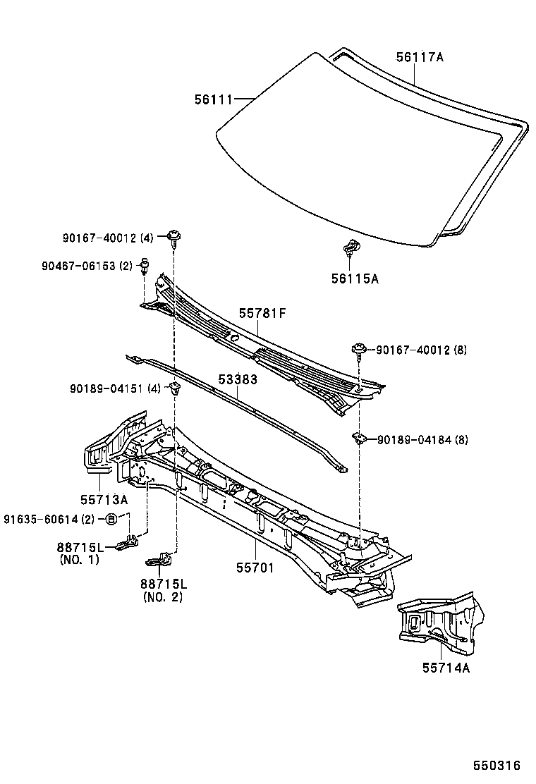 55700-34071 PANEL SUB-ASSY, COWL product image