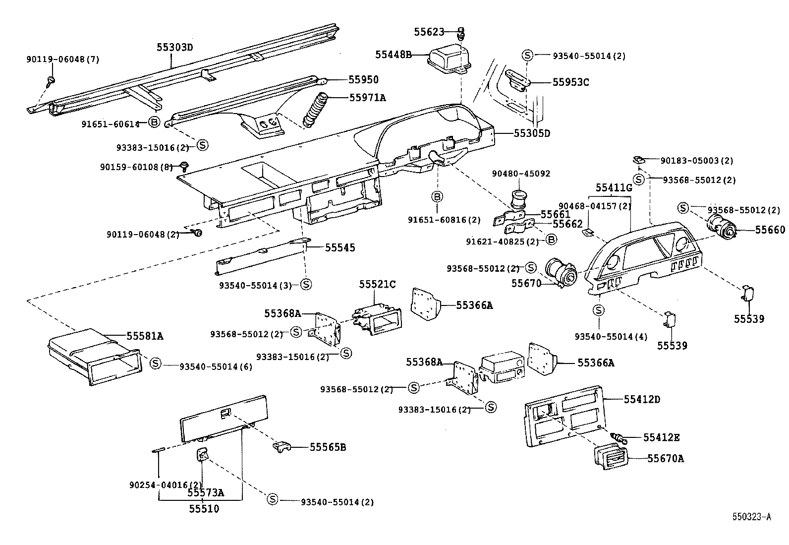 55950-25010 NOZZLE ASSY, DEFROSTER product image