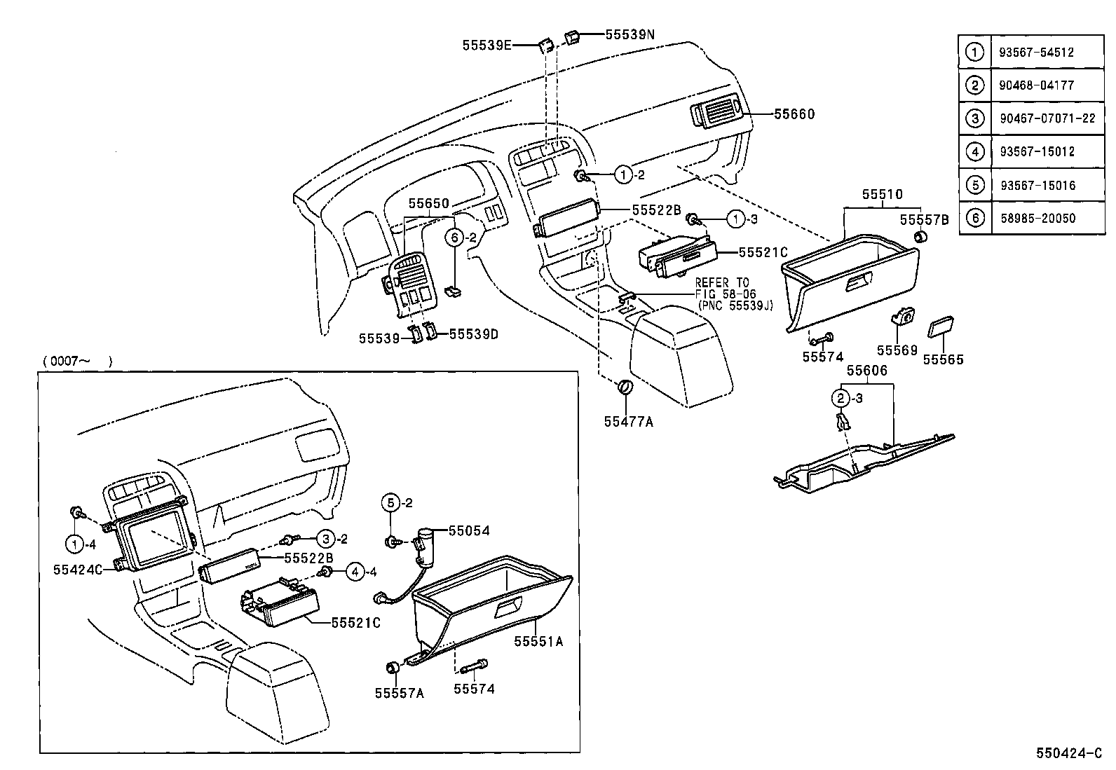 55401-05080-B0 PAD SUB-ASSY, INSTRUMENT PANEL SAFETY product image