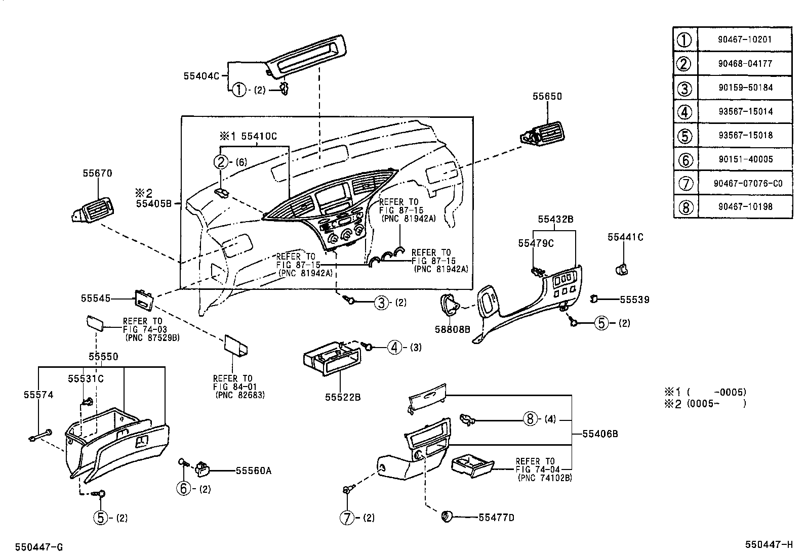 55441-12130-B2 BOX, INSTRUMENT PANEL COIN product image
