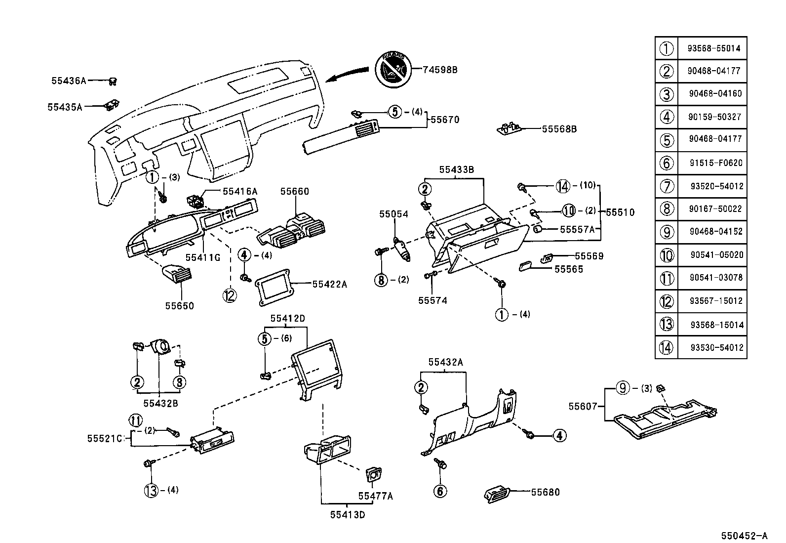 55367-30040 BRACKET, RADIO TUNER MOUNTING, NO.3 product image
