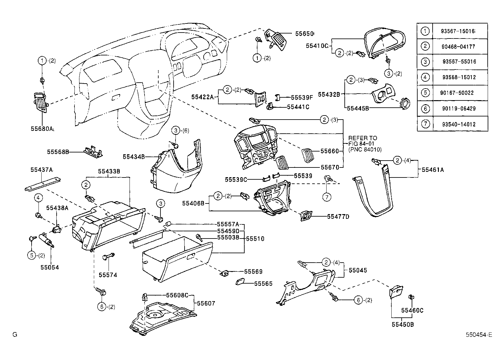 55307-48010 BRACE SUB-ASSY, INSTRUMENT PANEL, NO.2 product image