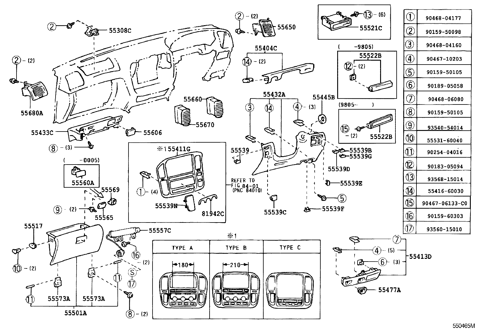 55950-60110 NOZZLE ASSY, DEFROSTER product image