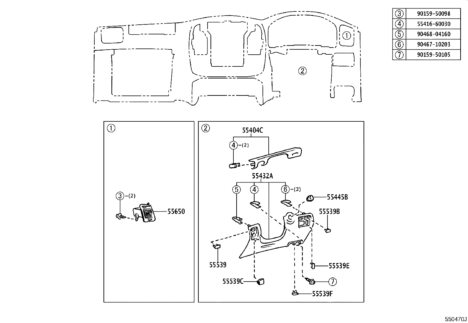84013-60040 PANEL, INSTRUMENT CLUSTER FINISH, NO.1 product image