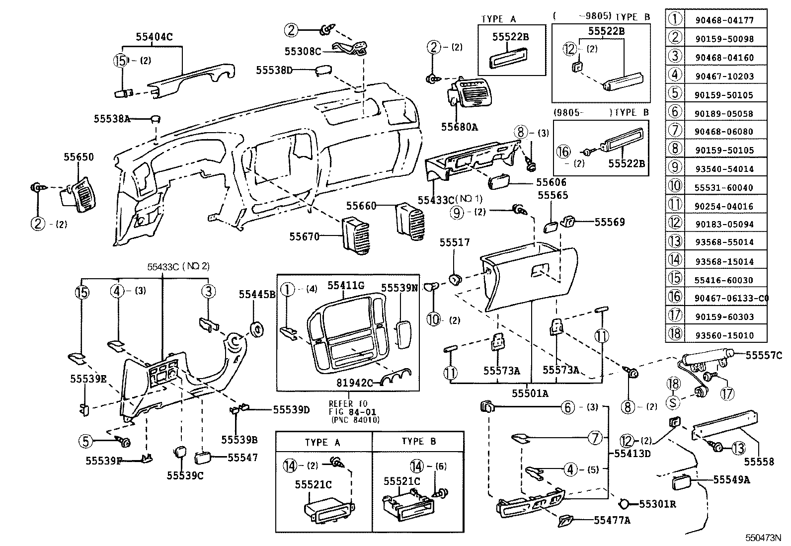 55950-60080 NOZZLE ASSY, DEFROSTER product image