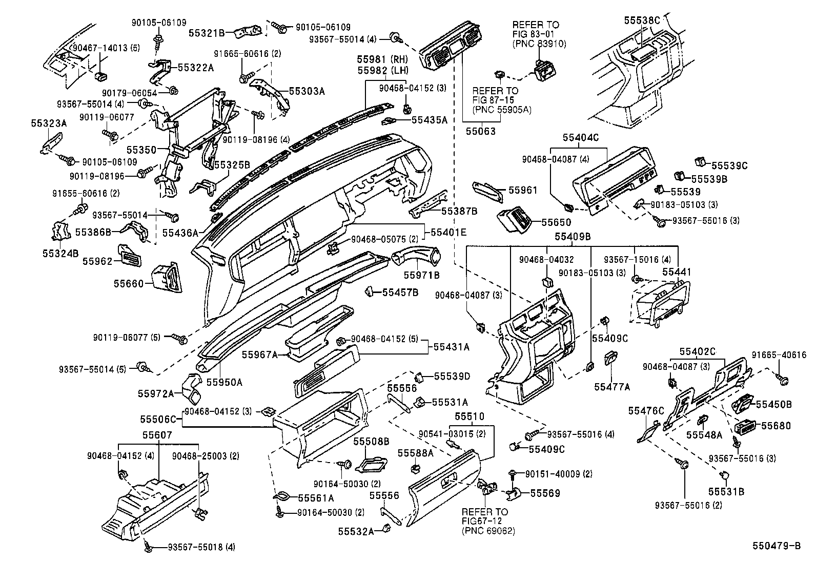 55044-30210 PANEL, INSTRUMENT PANEL FINISH product image