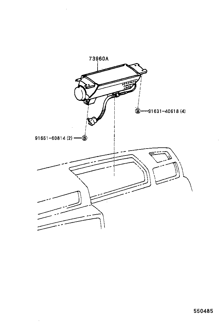 55306-60080 BRACE SUB-ASSY, INSTRUMENT PANEL, NO.1 product image