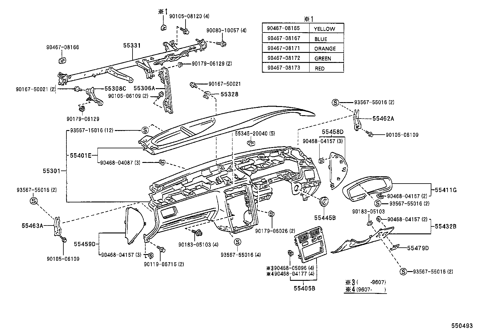 55304-20060 BRACKET SUB-ASSY, INSTRUMENT PANEL BRACKET MOUNTING product image