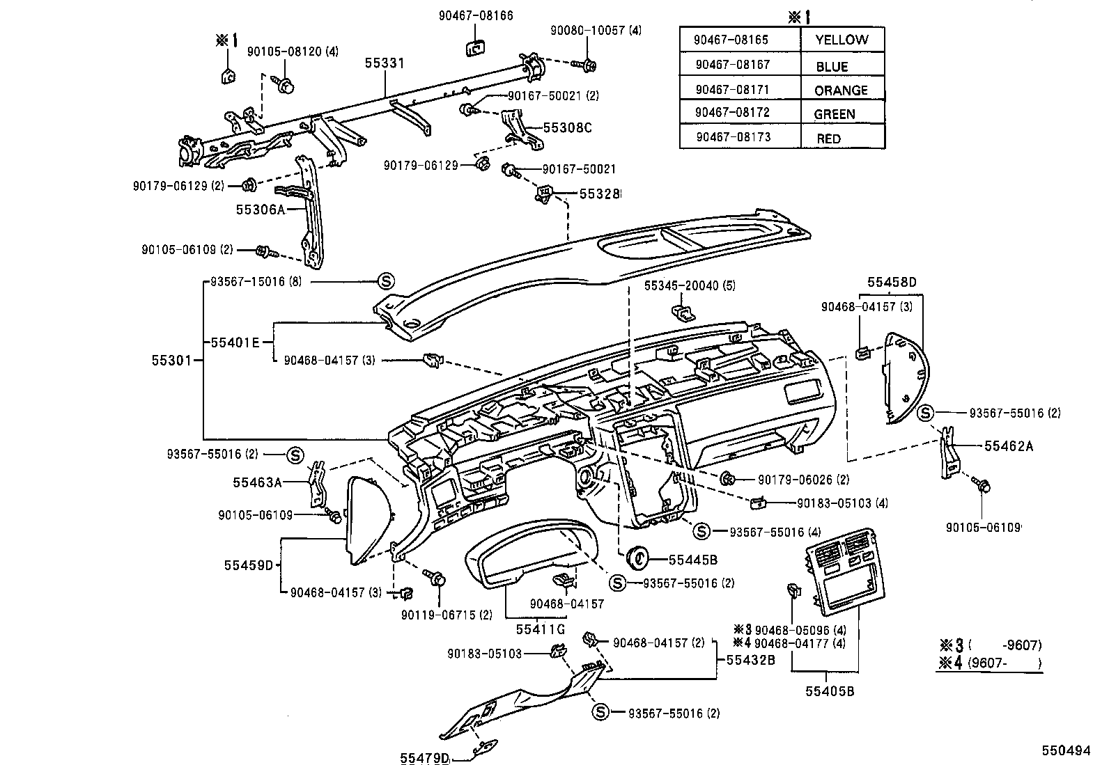 55304-20060 BRACKET SUB-ASSY, INSTRUMENT PANEL BRACKET MOUNTING product image
