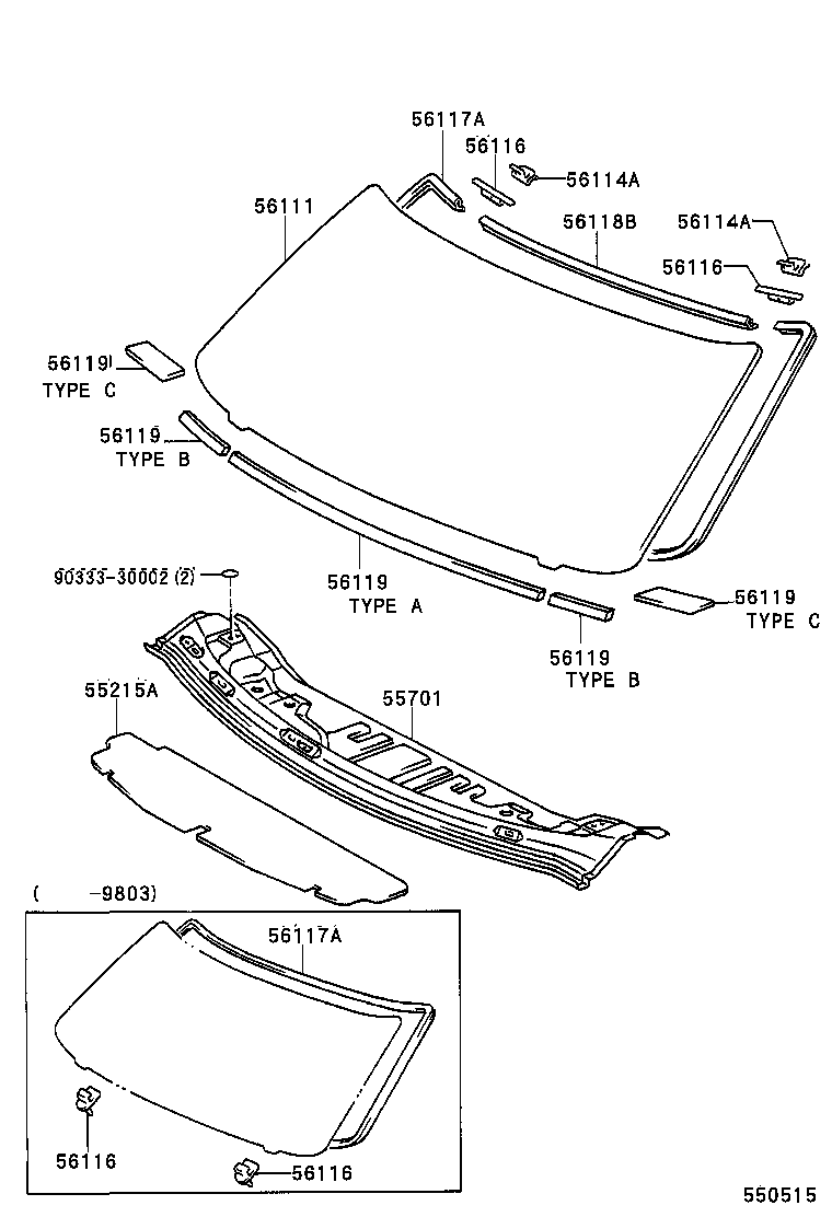 55701-28070 PANEL SUB-ASSY, COWL product image