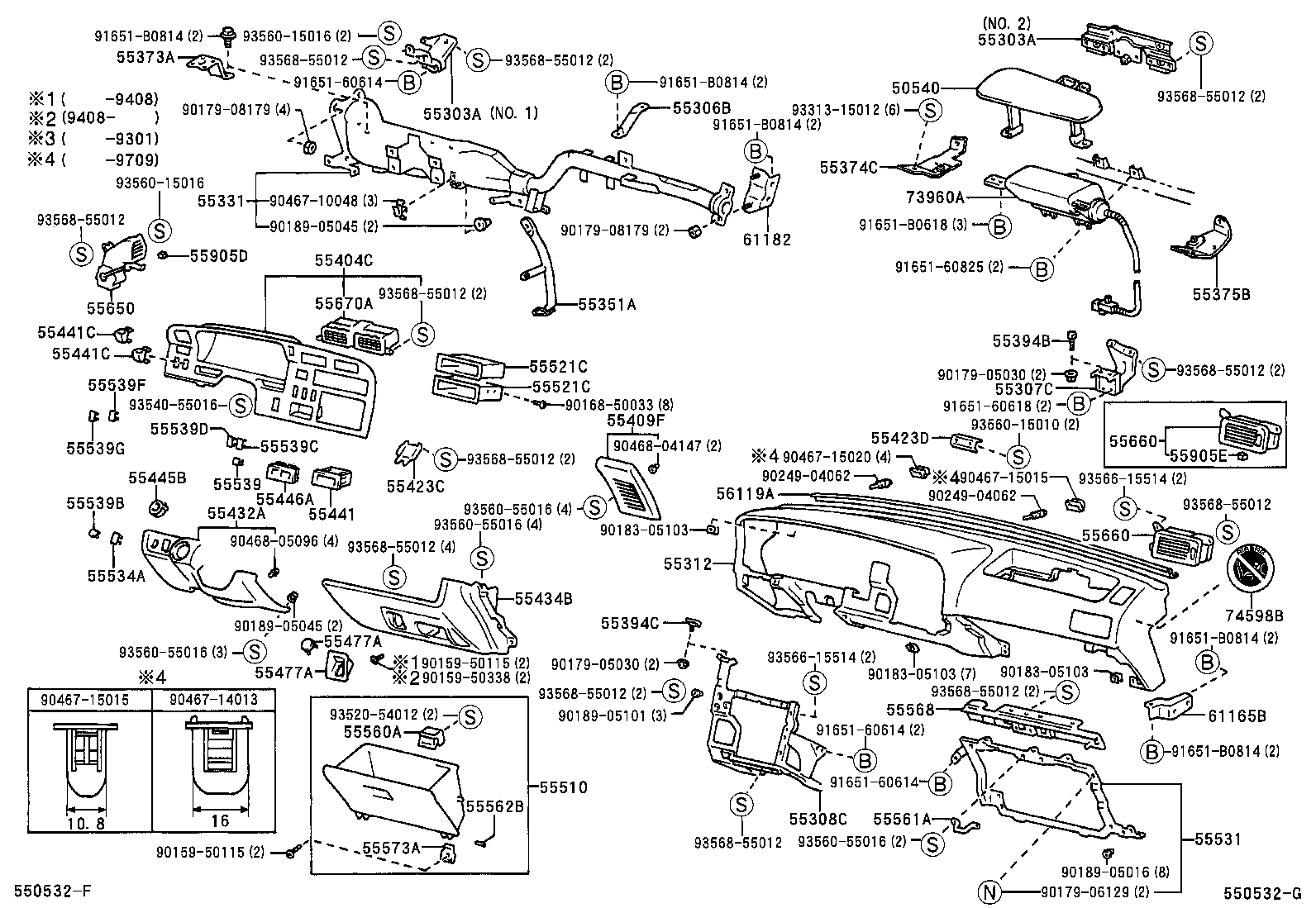 55330-26041 REINFORCEMENT, INSTRUMENT PANEL product image