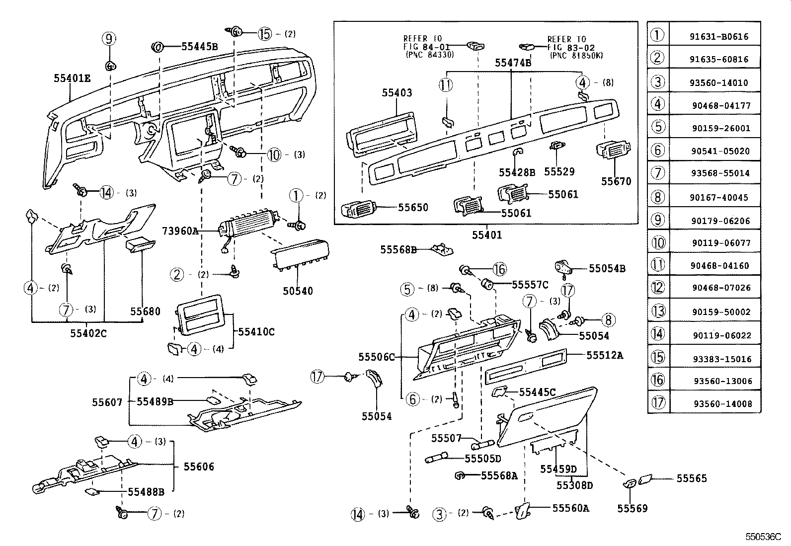55404-40070 PANEL SUB-ASSY, INSTRUMENT CLUSTER FINISH product image