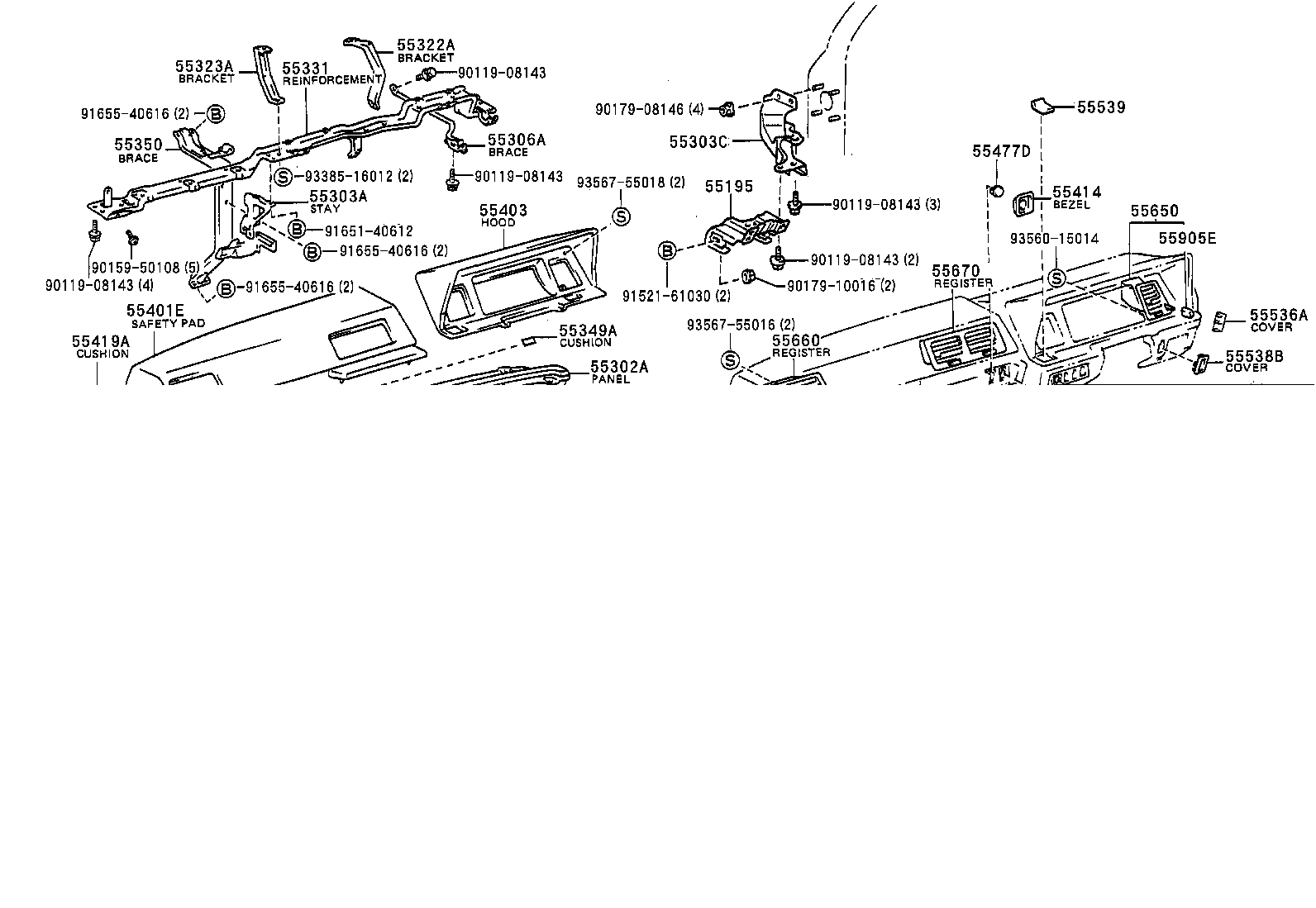 55403-95J11-01 HOOD SUB-ASSY, METER product image