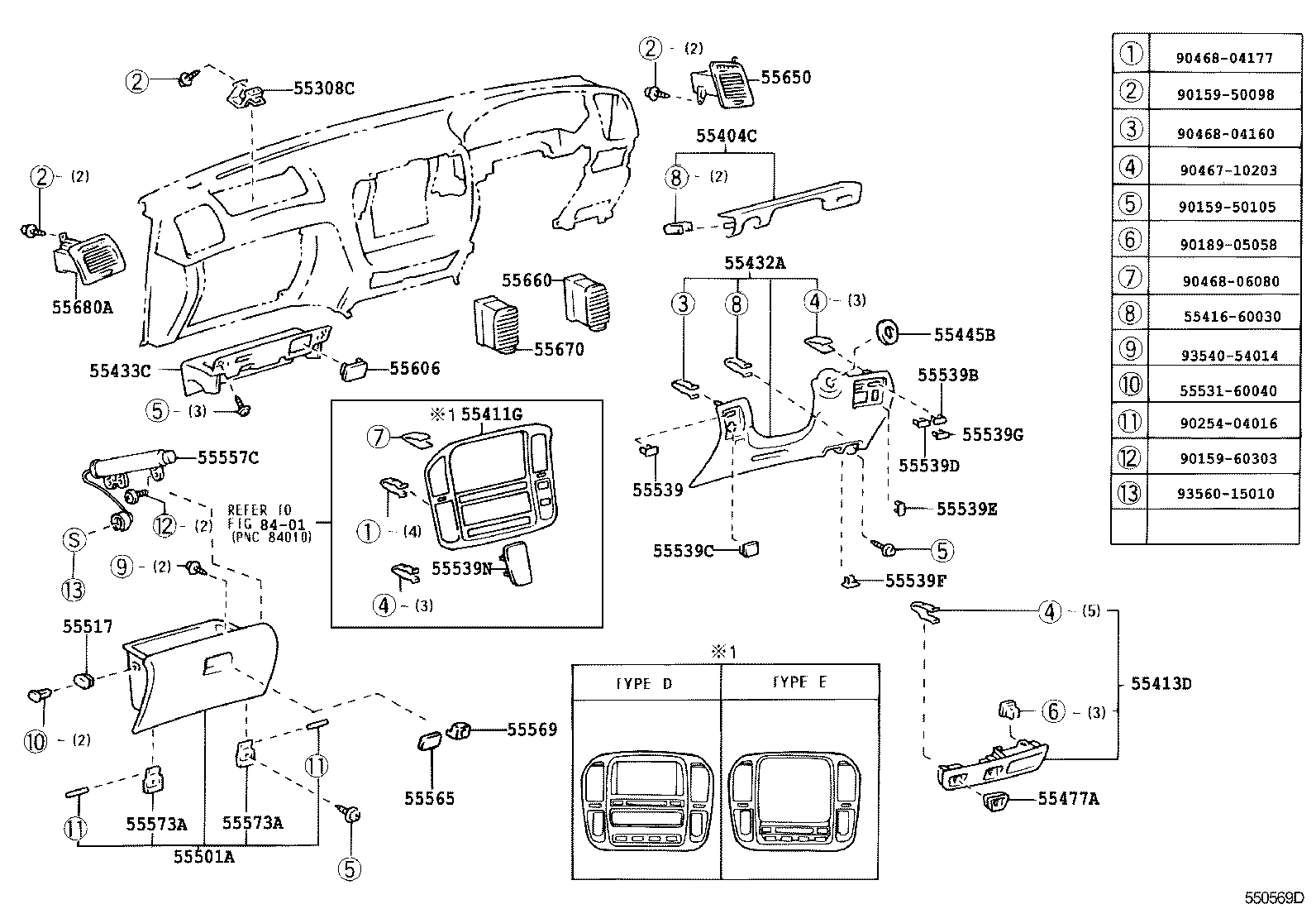 55950-60110 NOZZLE ASSY, DEFROSTER product image