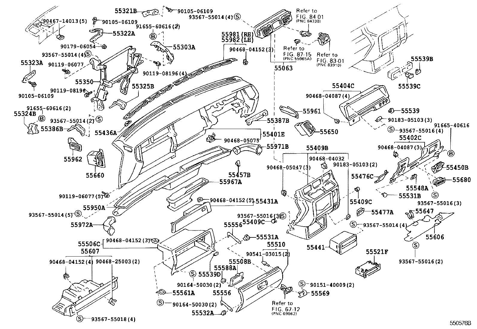 55044-30210 PANEL, INSTRUMENT PANEL FINISH product image