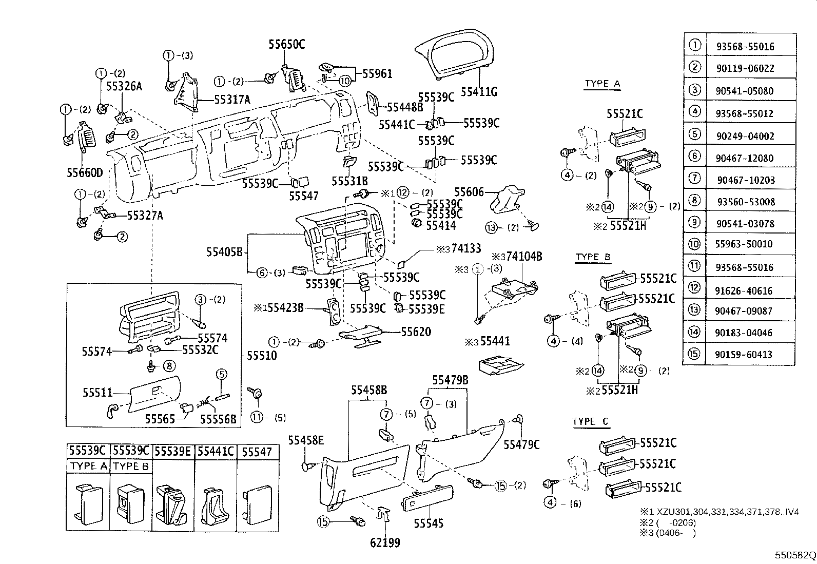 55405-37170 PANEL SUB-ASSY, INSTRUMENT CLUSTER FINISH, CENTER product image