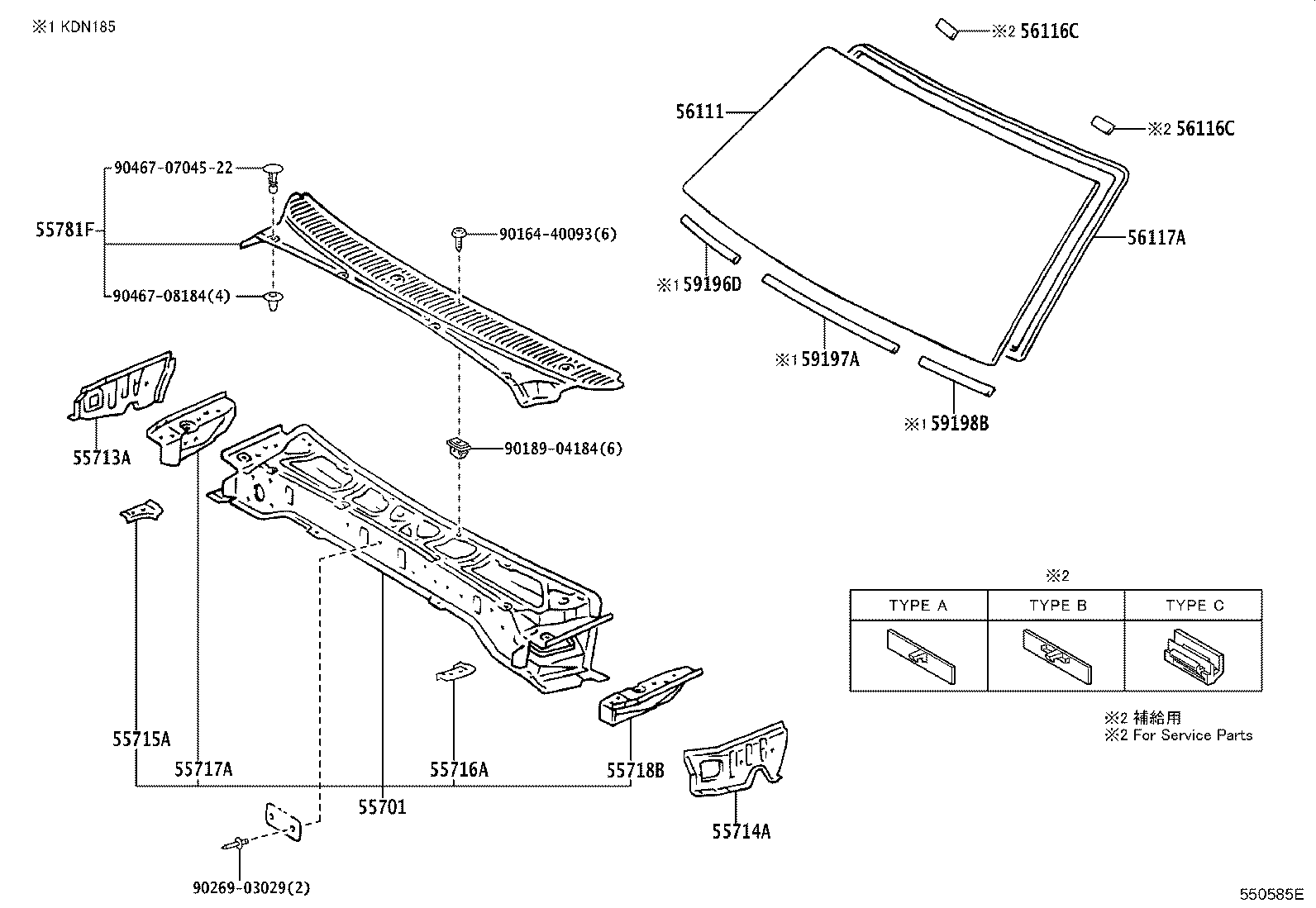 55700-35520 PANEL SUB-ASSY, COWL product image