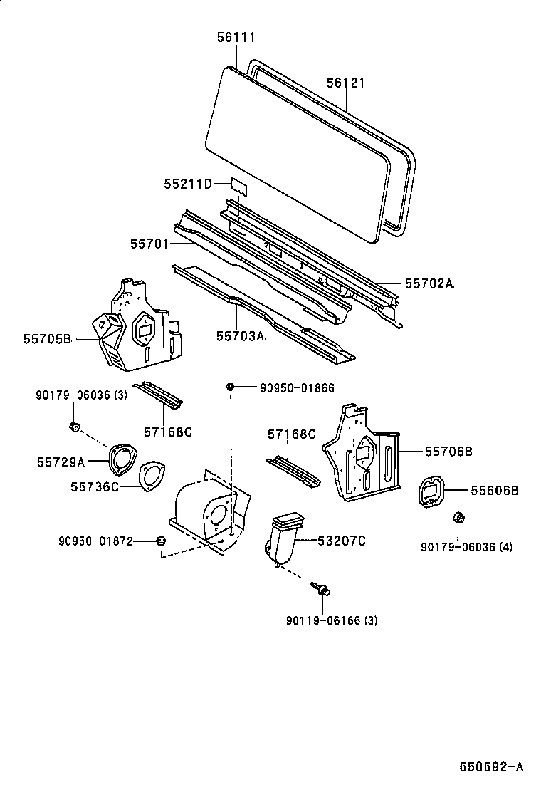 55706-65040 PANEL SUB-ASSY, COWL TOP SIDE, RH product image