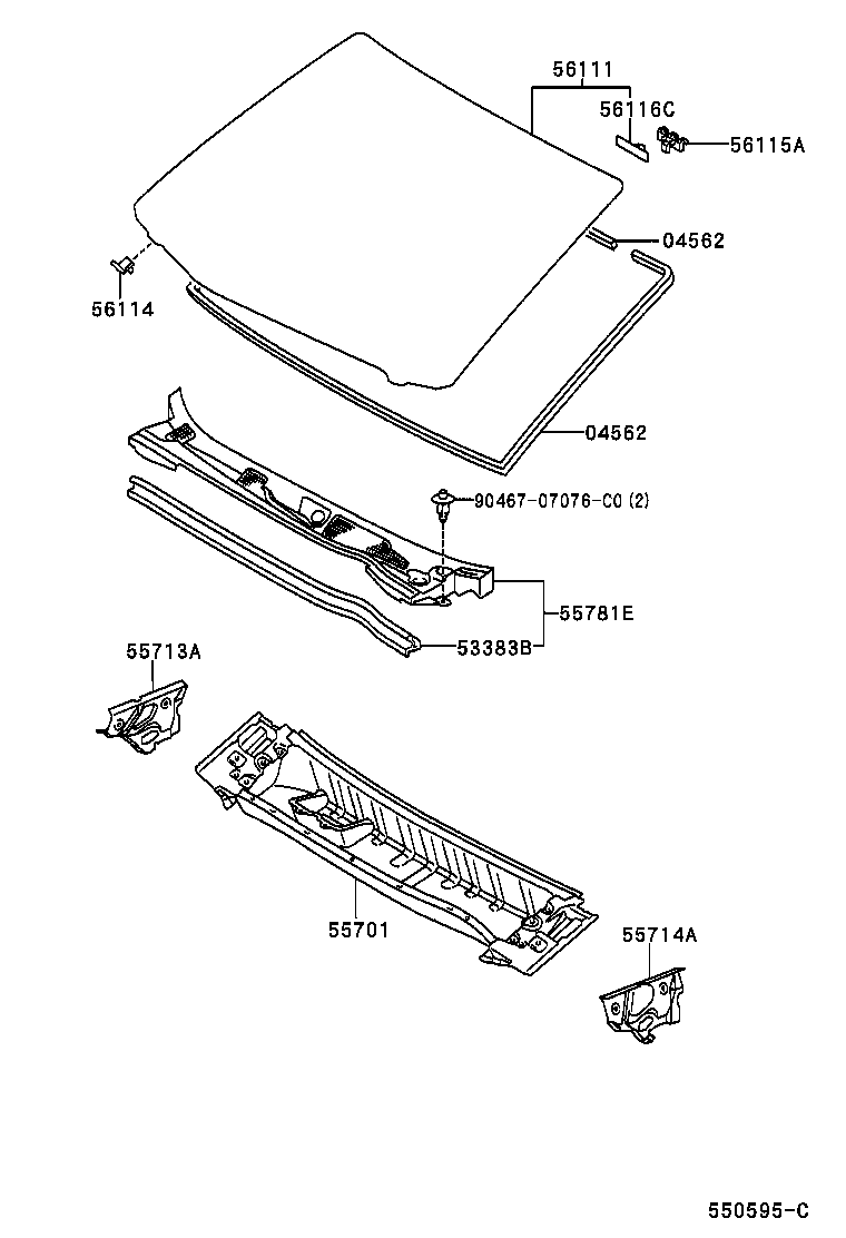 56101-AC120 GLASS, WINDSHIELD product image
