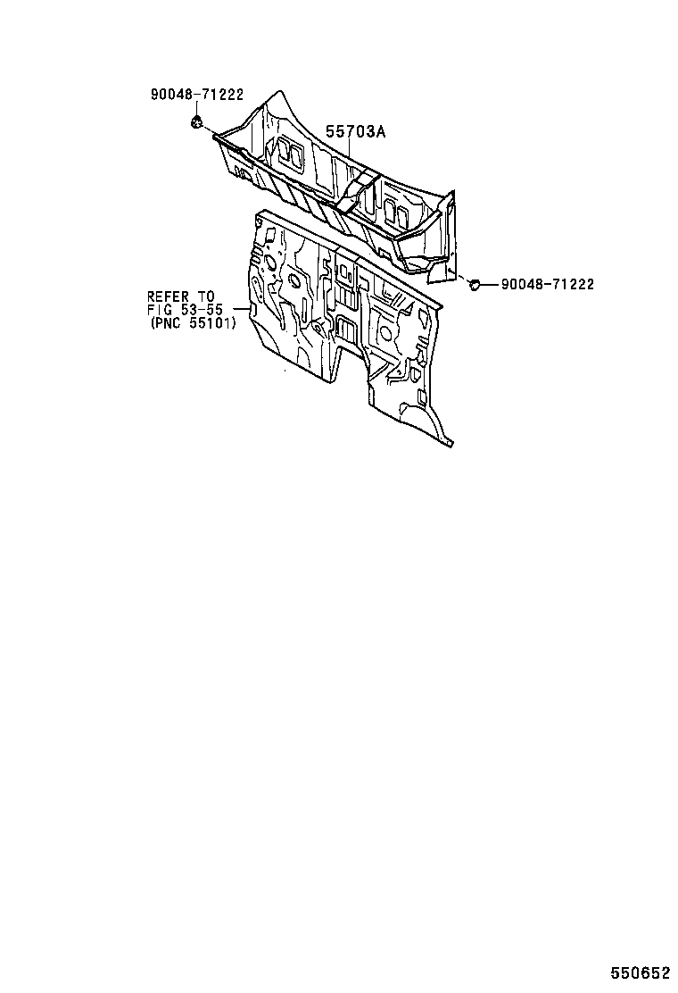 53383-87401 SEAL, HOOD TO COWL TOP product image