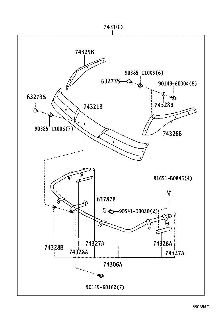 53802-37041 PANEL SUB-ASSY, FRONT SIDE, LH product image