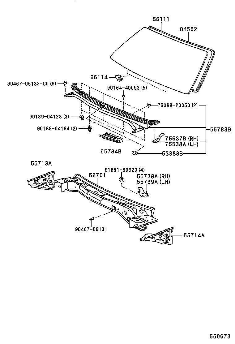 53388-12030 CUSHION, HOOD, REAR product image