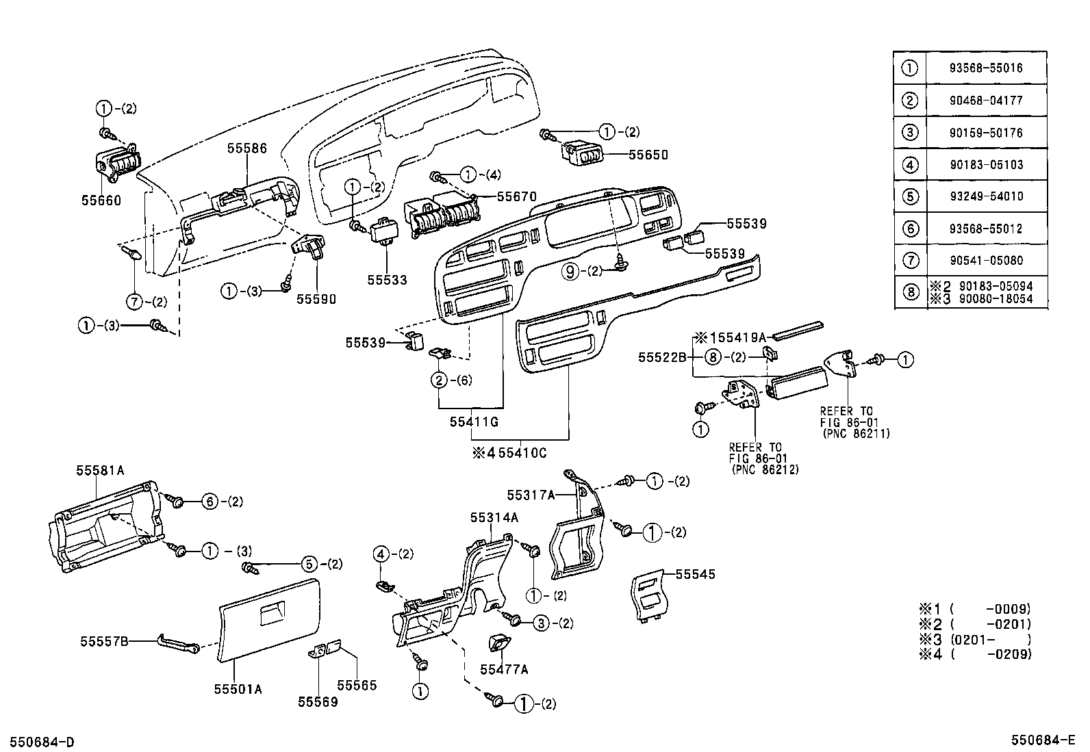 55522-0B030 COVER, RADIO TUNER OPENING product image