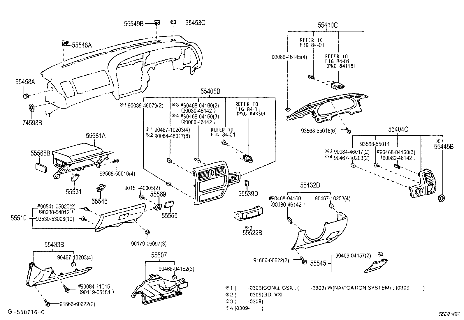55405-AC021 PANEL SUB-ASSY, INSTRUMENT CLUSTER FINISH, CENTER product image