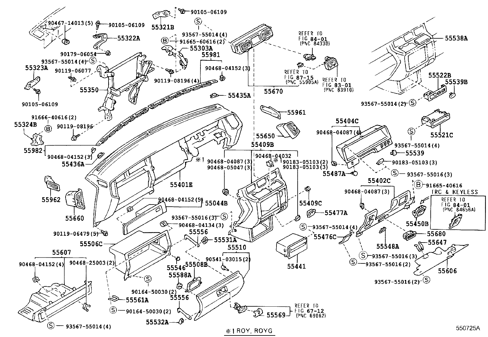 55321-30070 BRACKET, INSTRUMENT PANEL, NO.1 product image