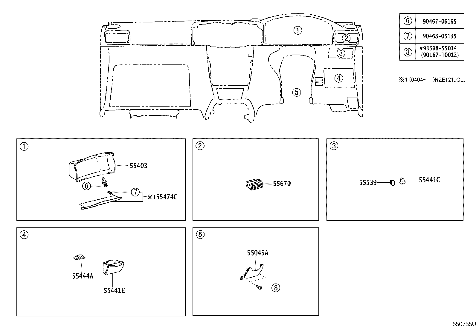 55330-02100 REINFORCEMENT ASSY, INSTRUMENT PANEL product image