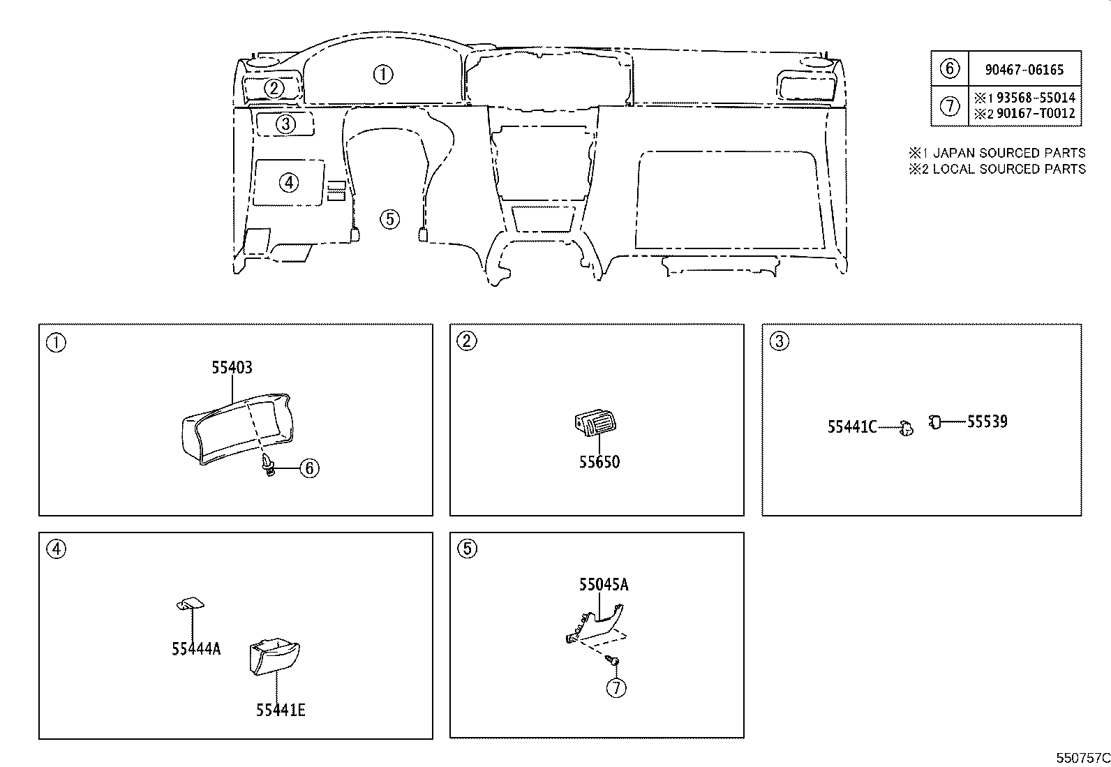 55330-02100 REINFORCEMENT ASSY, INSTRUMENT PANEL product image