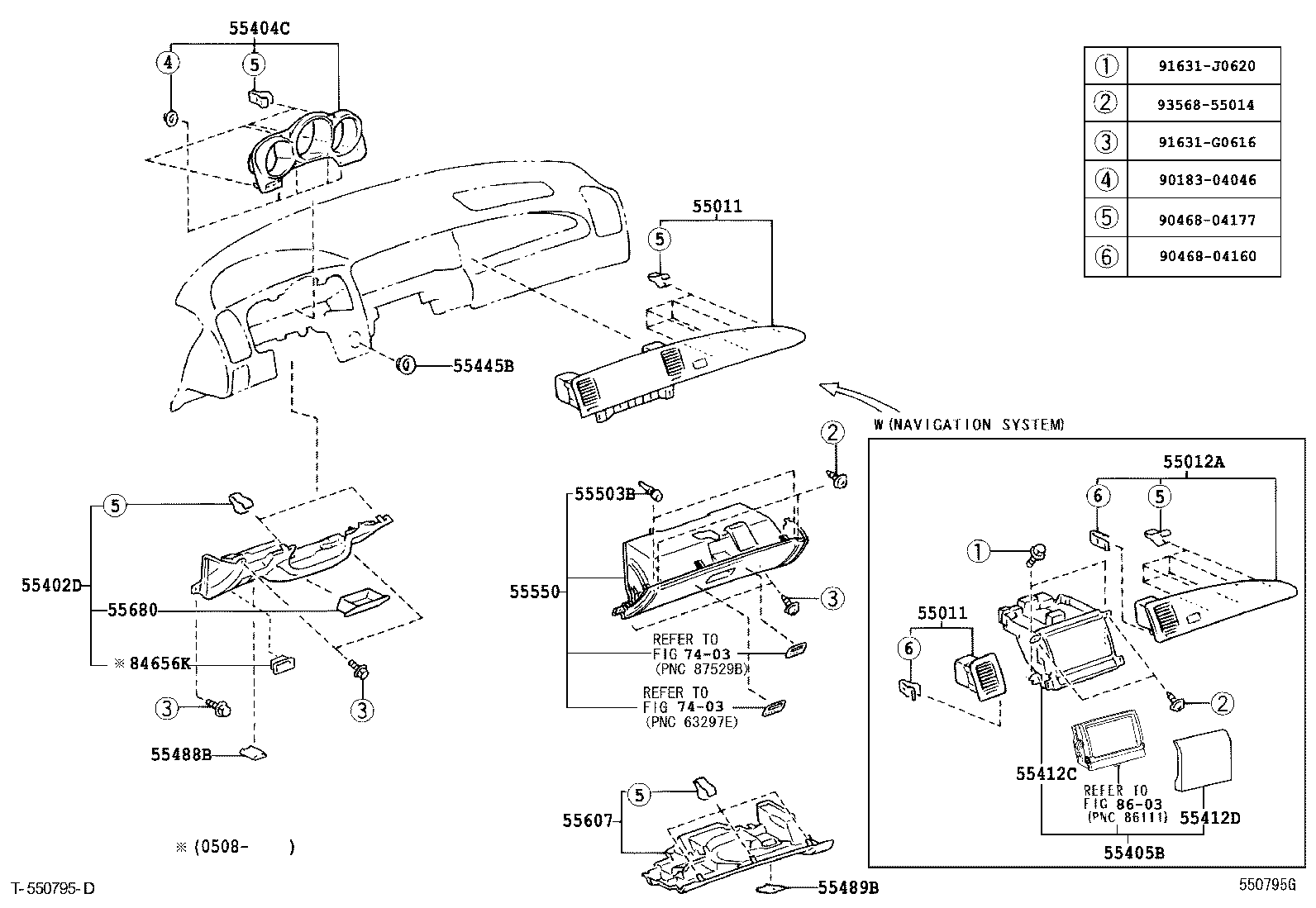 55307-24040 BRACE SUB-ASSY, INSTRUMENT PANEL, NO.2 product image