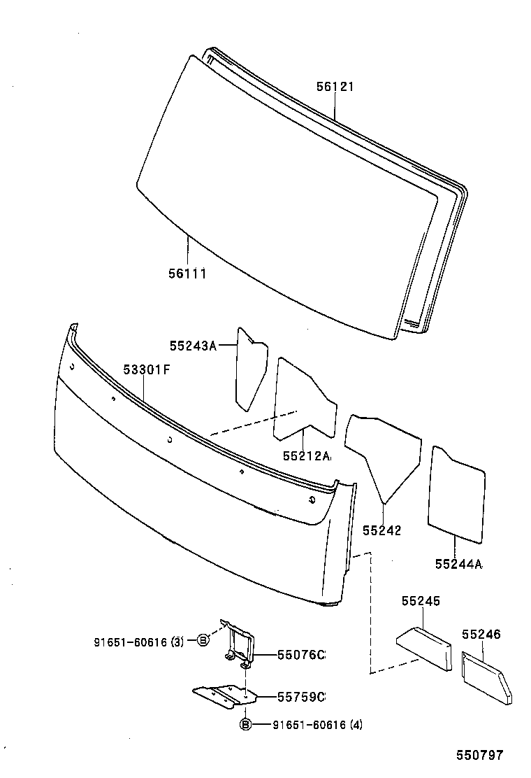 53301-0S010 PANEL SUB-ASSY, FRONT product image