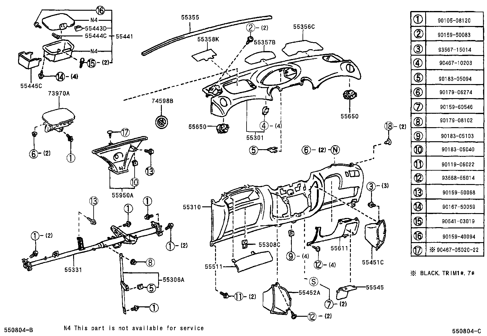 Toyota 55950-0D020 NOZZLE ASSY, DEFROSTER