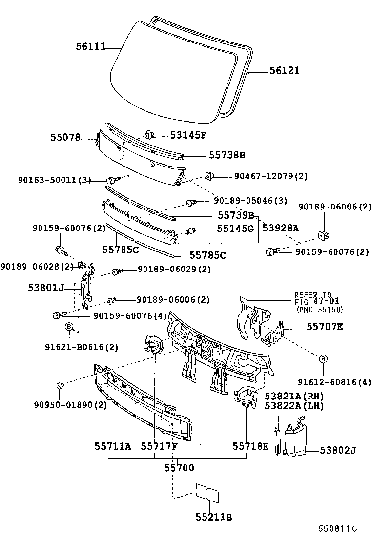 55711-37060 PANEL, FRONT, LOWER product image