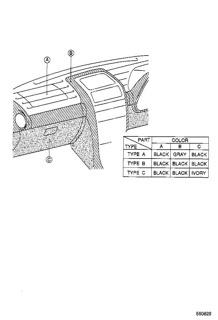 55352-53010 BRACE SUB-ASSY, INSTRUMENT PANEL, NO.2 product image