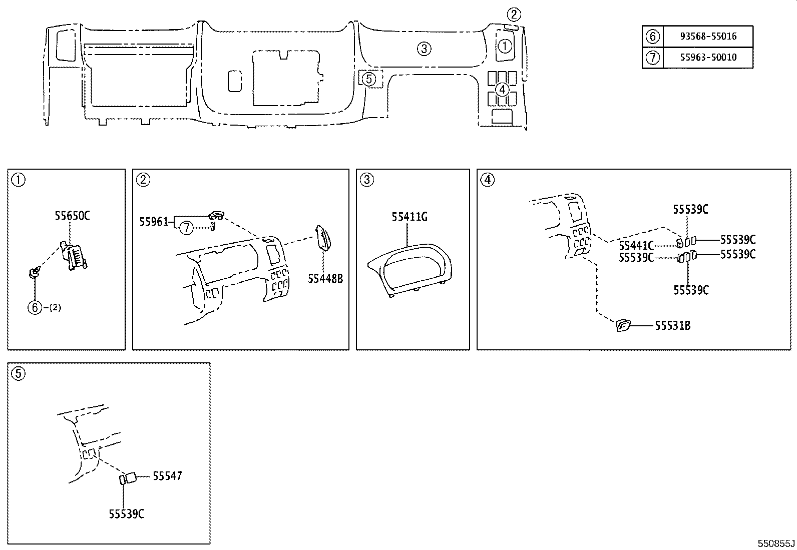 45288-37010 PLATE, STEERING COLUMN COVER product image