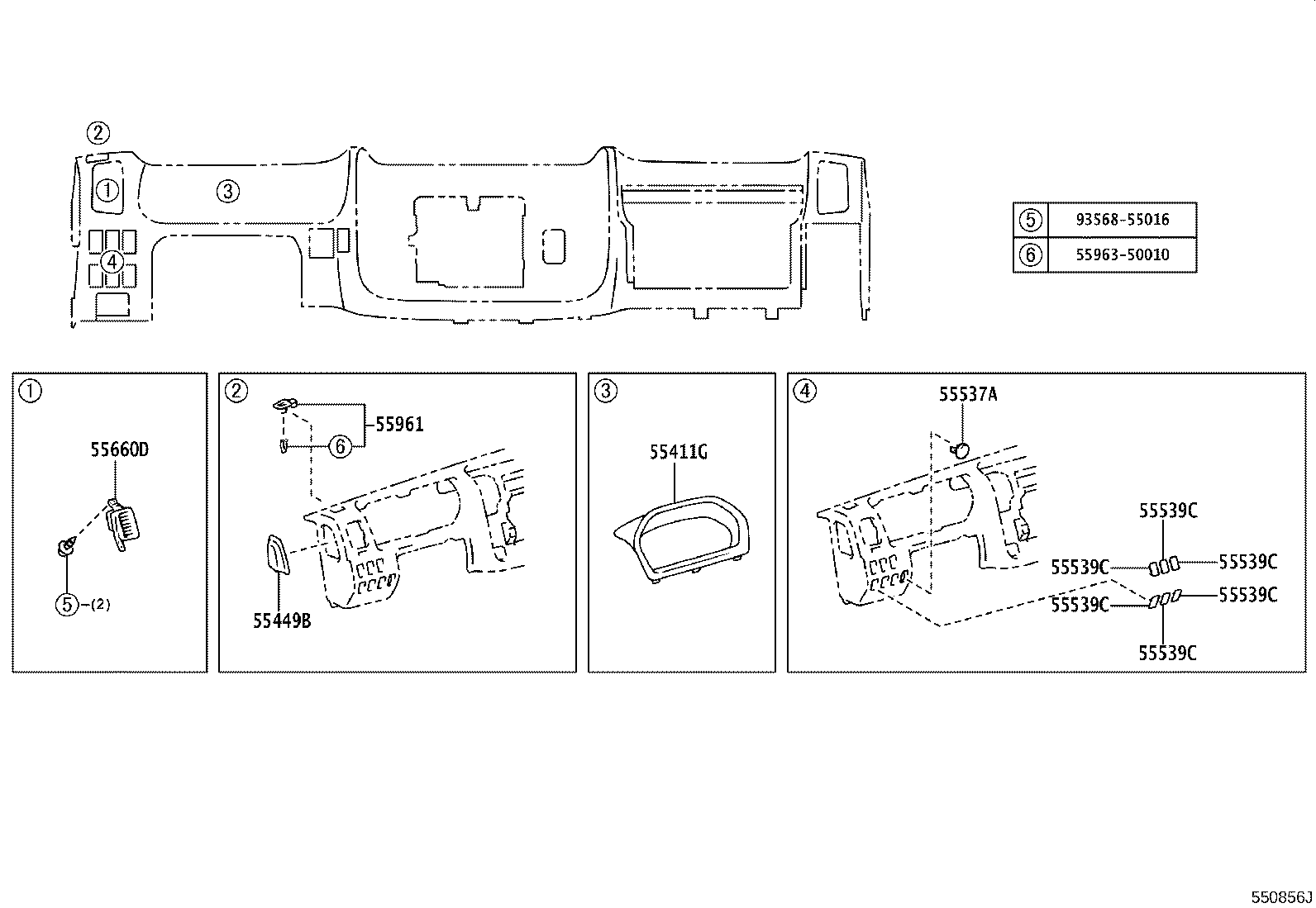 45288-37010 PLATE, STEERING COLUMN COVER product image