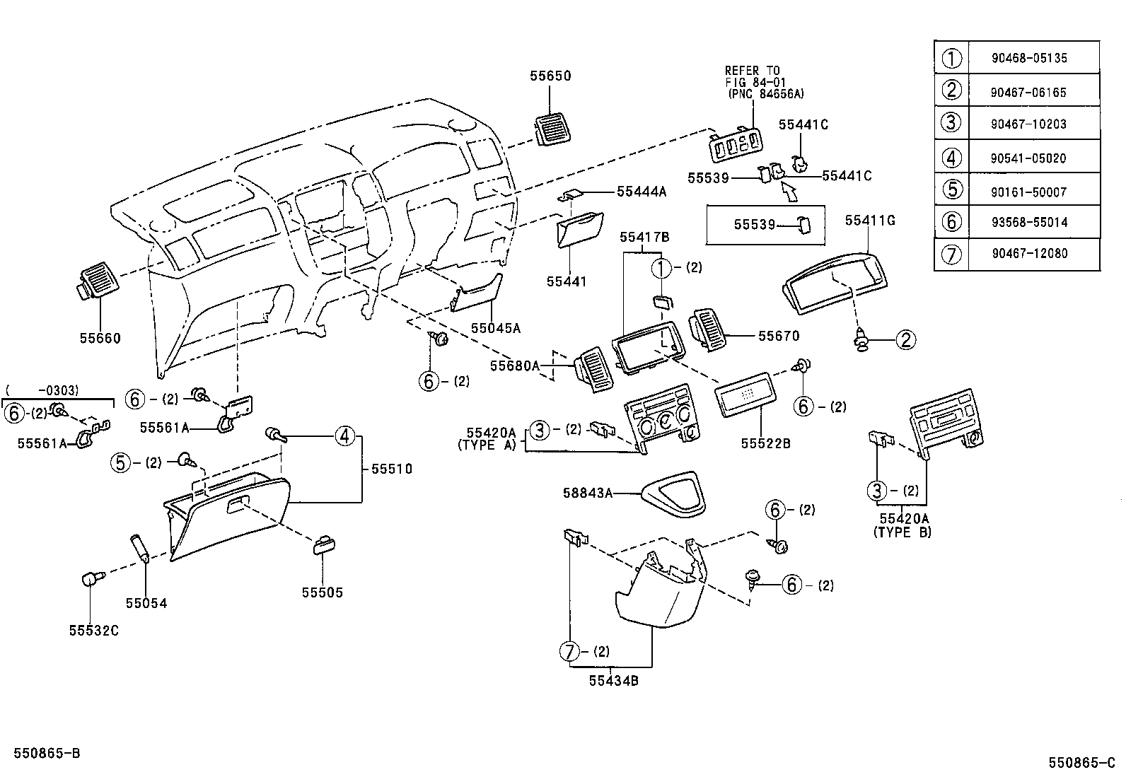 55330-13060 REINFORCEMENT, INSTRUMENT PANEL product image