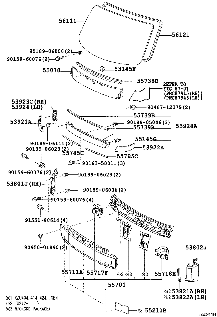 55711-37061 PANEL, FRONT, LOWER product image