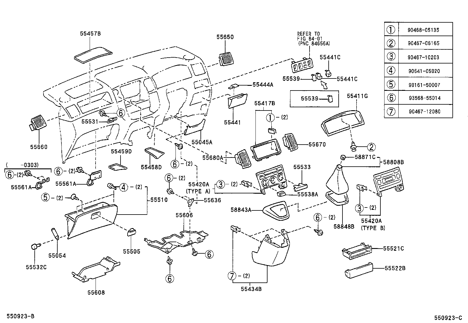 55356-13060 CUSHION, INSTRUMENT PANEL, NO.2 product image