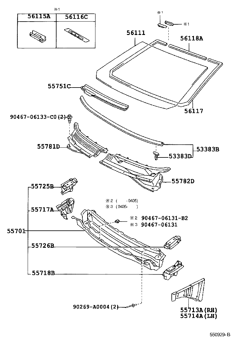 Toyota 55713-02040 PANEL, COWL TOP SIDE, RH