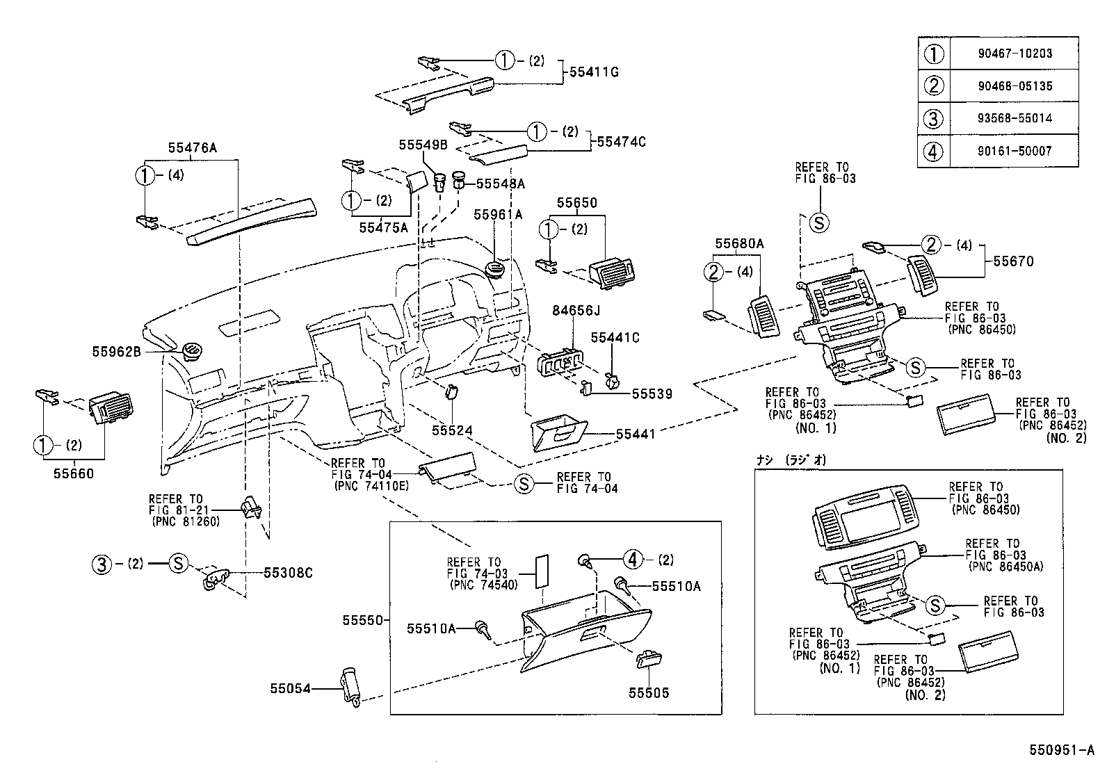 55306-20330 BRACE SUB-ASSY, INSTRUMENT PANEL, NO.1 product image